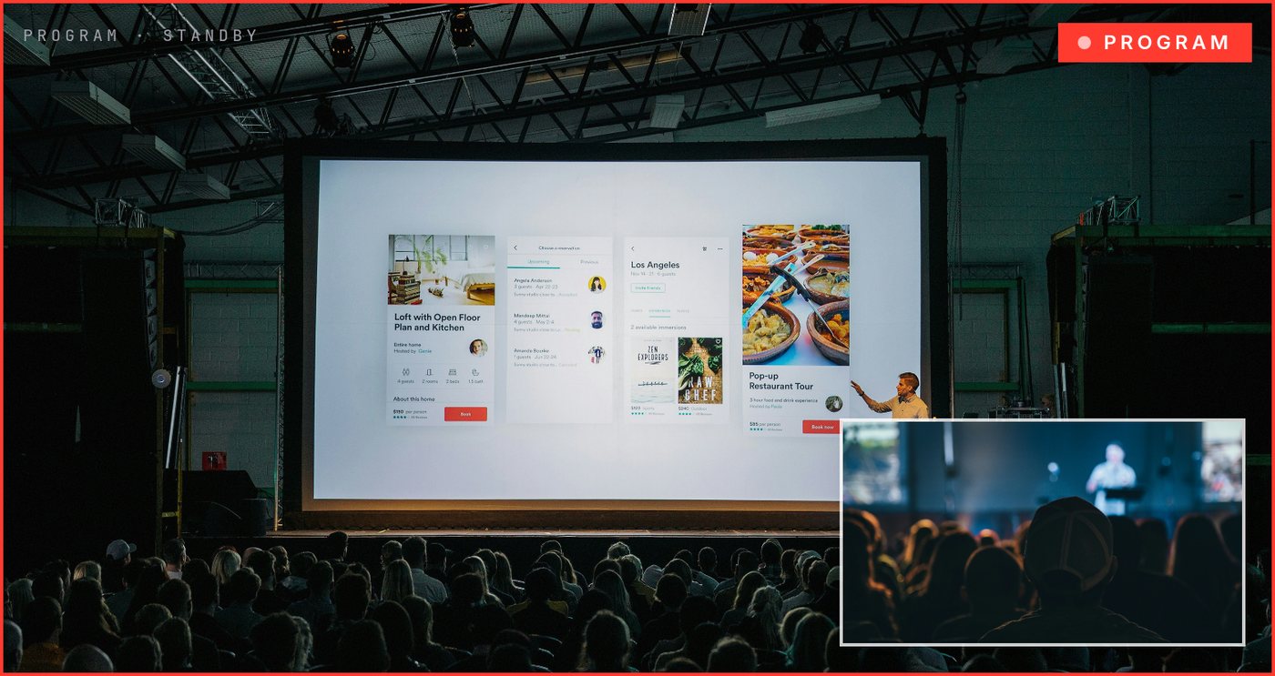 Picture-in-picture multi-camera layout